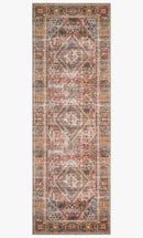Loloi II Loren Collection - Traditional Power Loomed Rug in Brick & Midnight (LQ-13)