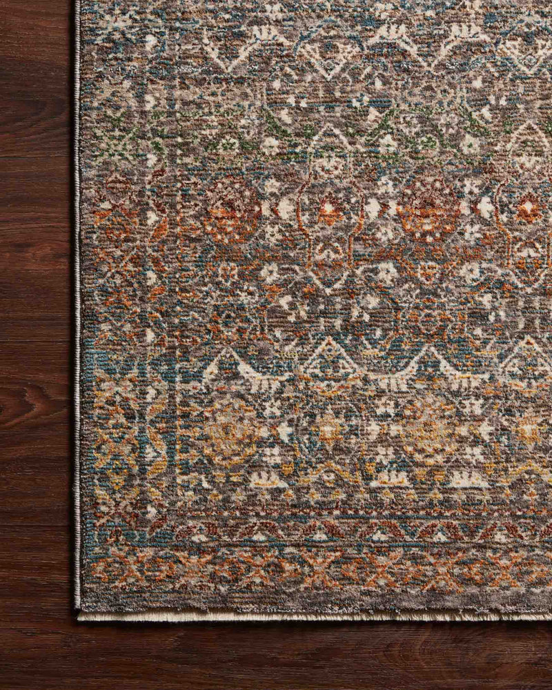 Loloi Lourdes Collection - Traditional Power Loomed Rug in Stone (LOU-03)