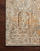Loloi Lourdes Collection - Traditional Power Loomed Rug in Ivory & Orange (LOU-05)