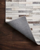 Loloi II Maddox Collection - Contemporary Power Loomed Rug in Ivory & Grey (MAD-01)