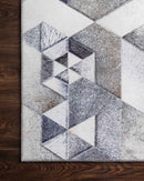 Loloi II Maddox Collection - Contemporary Power Loomed Rug in Grey & Ivory (MAD-03)
