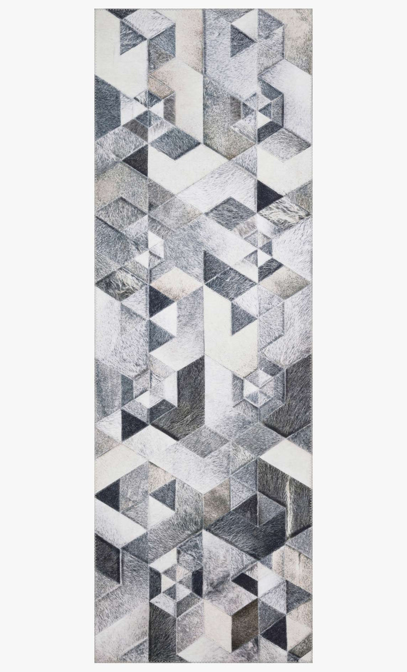 Loloi II Maddox Collection - Contemporary Power Loomed Rug in Grey & Ivory (MAD-03)