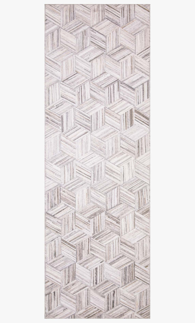 Loloi II Maddox Collection - Contemporary Power Loomed Rug in Lt Grey & Ivory (MAD-07)
