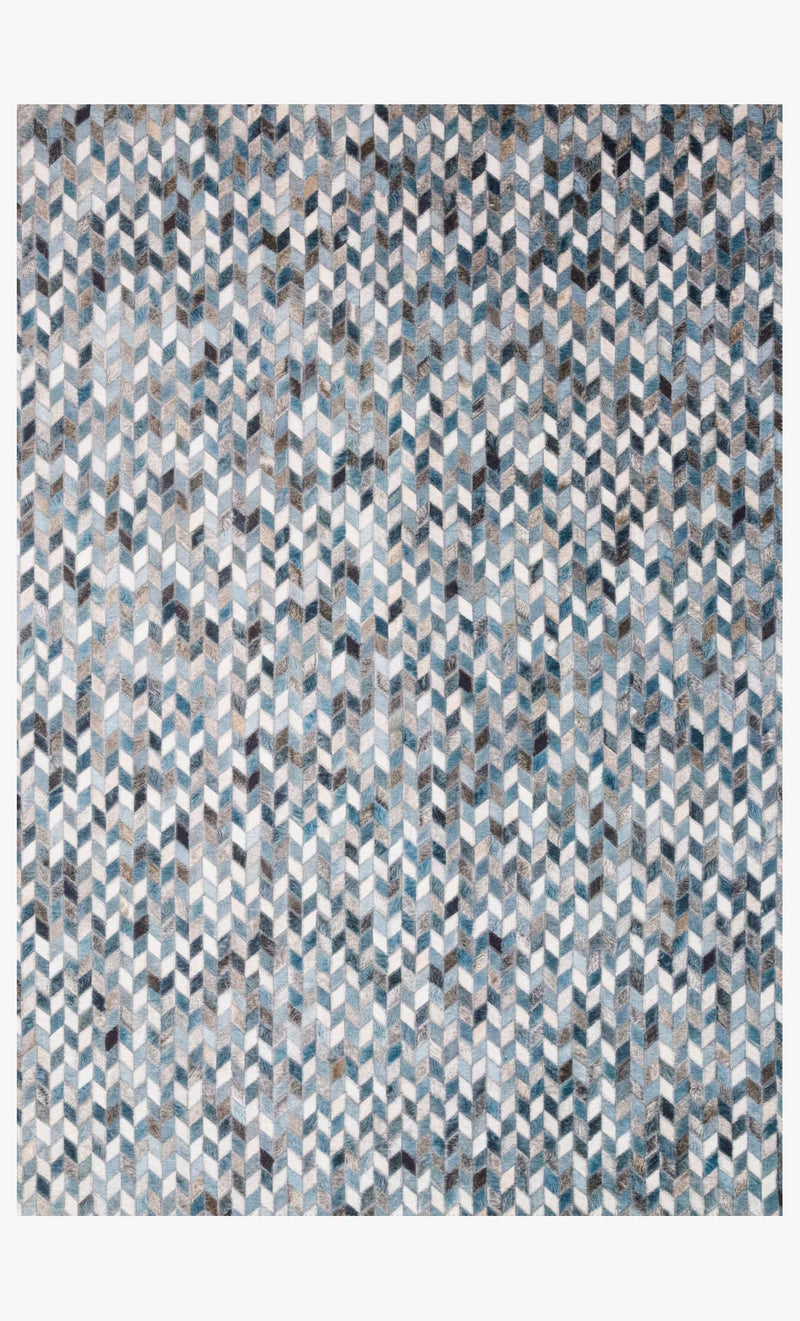 Loloi II Maddox Collection - Contemporary Power Loomed Rug in Ocean & Grey (MAD-08)