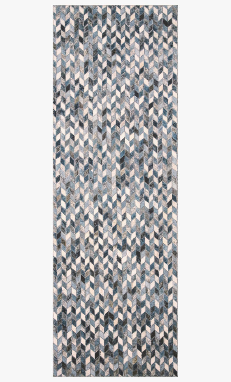 Loloi II Maddox Collection - Contemporary Power Loomed Rug in Ocean & Grey (MAD-08)