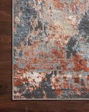 Loloi II Maeve Collection - Contemporary Power Loomed Rug in Silver & Apricot (MAE-01)