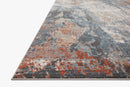 Loloi II Maeve Collection - Contemporary Power Loomed Rug in Silver & Apricot (MAE-01)