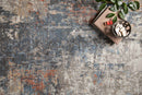 Loloi II Maeve Collection - Contemporary Power Loomed Rug in Silver & Apricot (MAE-01)