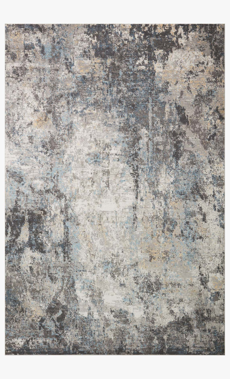 Loloi II Maeve Collection - Contemporary Power Loomed Rug in Silver & Slate (MAE-01)