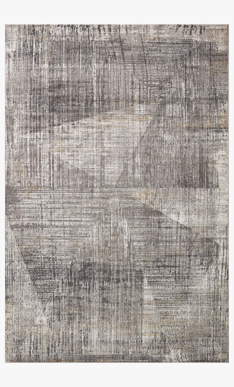 Loloi II Maeve Collection - Contemporary Power Loomed Rug in Granite & Gold (MAE-04)