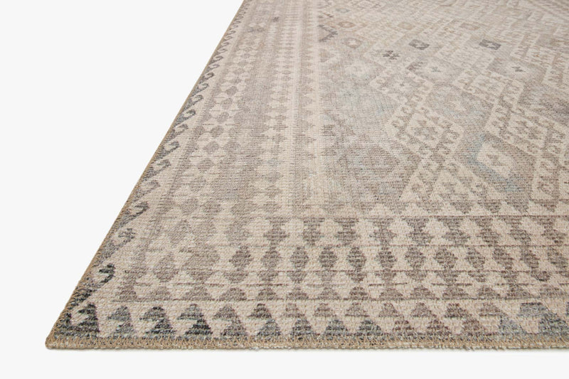 Justina Blakeney x Loloi Malik Collection - Contemporary Power Loomed Rug in Ivory & Stone (MAL-03)