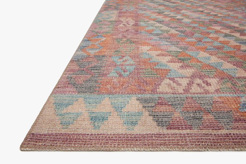 Justina Blakeney x Loloi Malik Collection - Contemporary Power Loomed Rug in Berry & Multi (MAL-04)