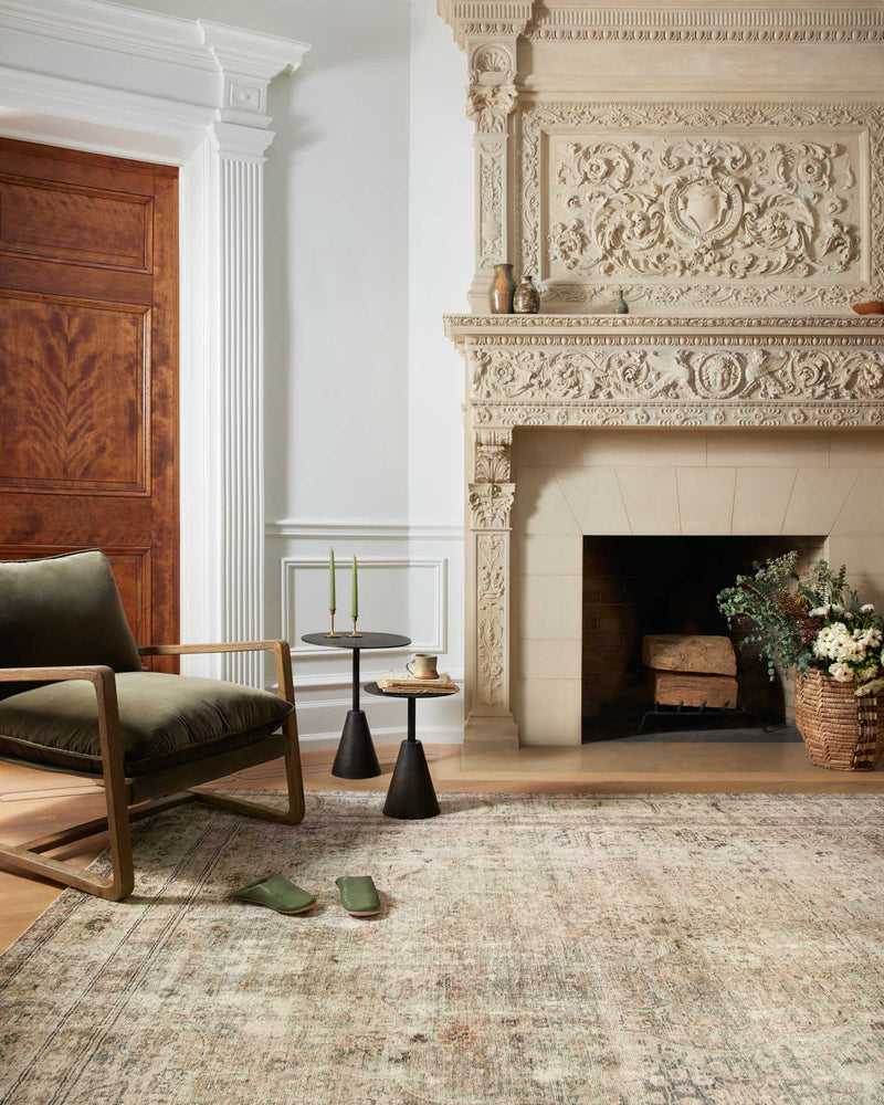 Loloi II Margot Collection - Traditional Power Loomed Rug in Antique & Sage (MAT-01)