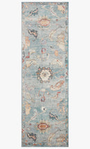 Loloi II Margot Collection - Traditional Power Loomed Rug in Denim (MAT-06)