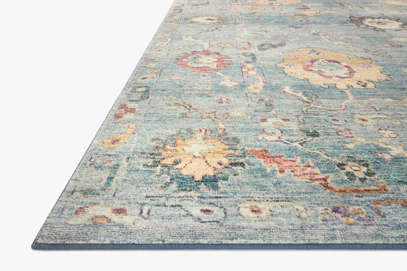 Loloi II Margot Collection - Traditional Power Loomed Rug in Denim (MAT-06)