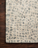 Loloi Masai Collection - Contemporary Hooked Rug in Silver Grey & Ivory (MAS-03)