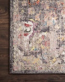 Loloi Medusa Collection - Contemporary Power Loomed Rug in Charcoal & Fiesta (MED-06)