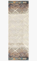 Loloi Mika Collection - Indoor/Outdoor Power Loomed Rug in Ivory & Mediterranean (MIK-02)
