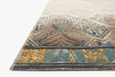 Loloi Mika Collection - Indoor/Outdoor Power Loomed Rug in Ivory & Mediterranean (MIK-02)