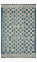 Loloi Mika Collection - Indoor/Outdoor Power Loomed Rug in Blue & Ivory (MIK-08)
