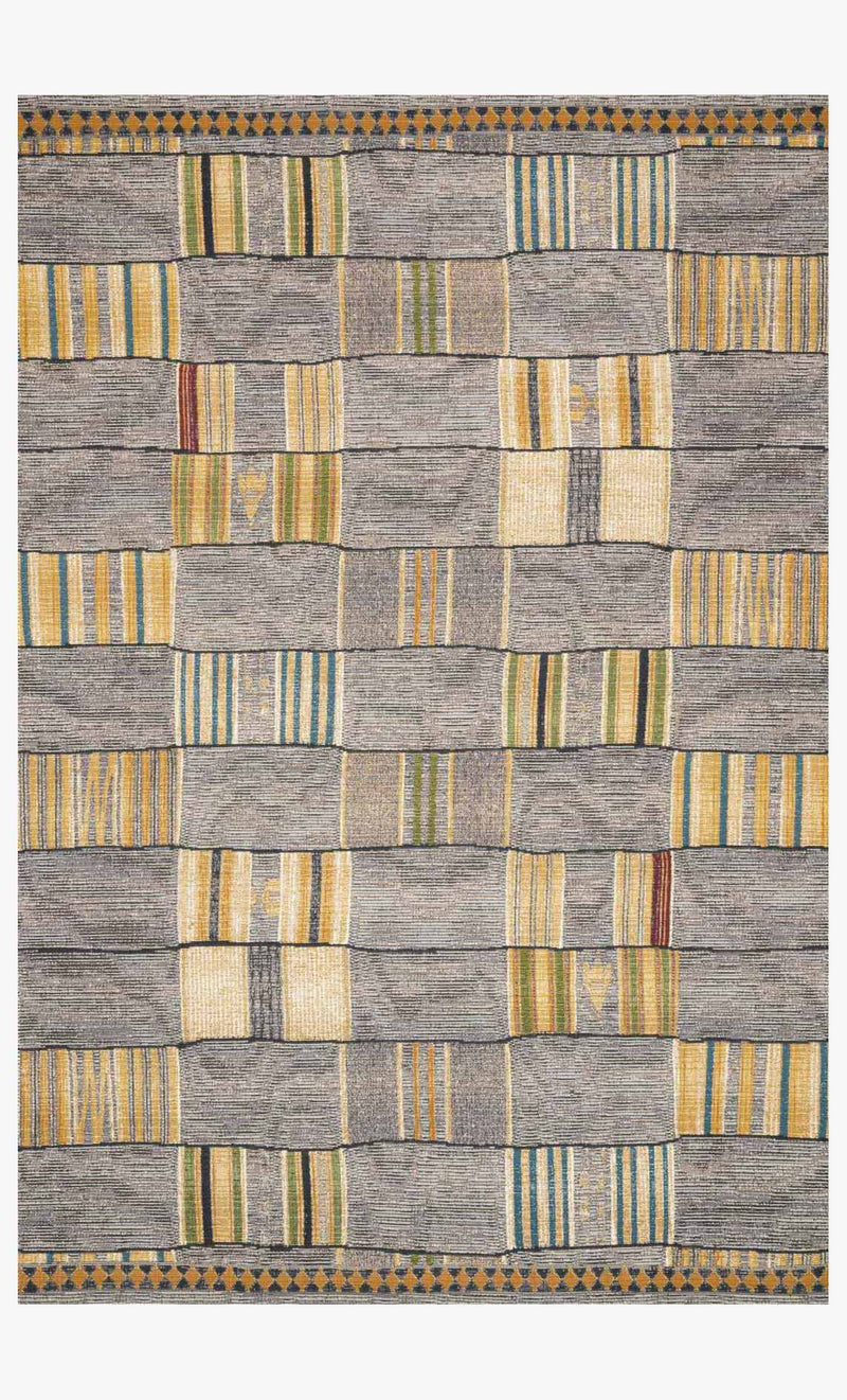 Loloi Mika Collection - Indoor/Outdoor Power Loomed Rug in Granite & Multi (MIK-10)