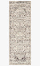 Loloi Mika Collection - Indoor/Outdoor Power Loomed Rug in Stone & Ivory (MIK-12)
