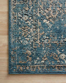 Loloi Millennium Collection - Transitional Power Loomed Rug in Blue & Taupe (MV-05)