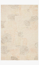 Loloi Milo Collection - Contemporary Hand Tufted Rug in Peach & Pebble (MLO-02)