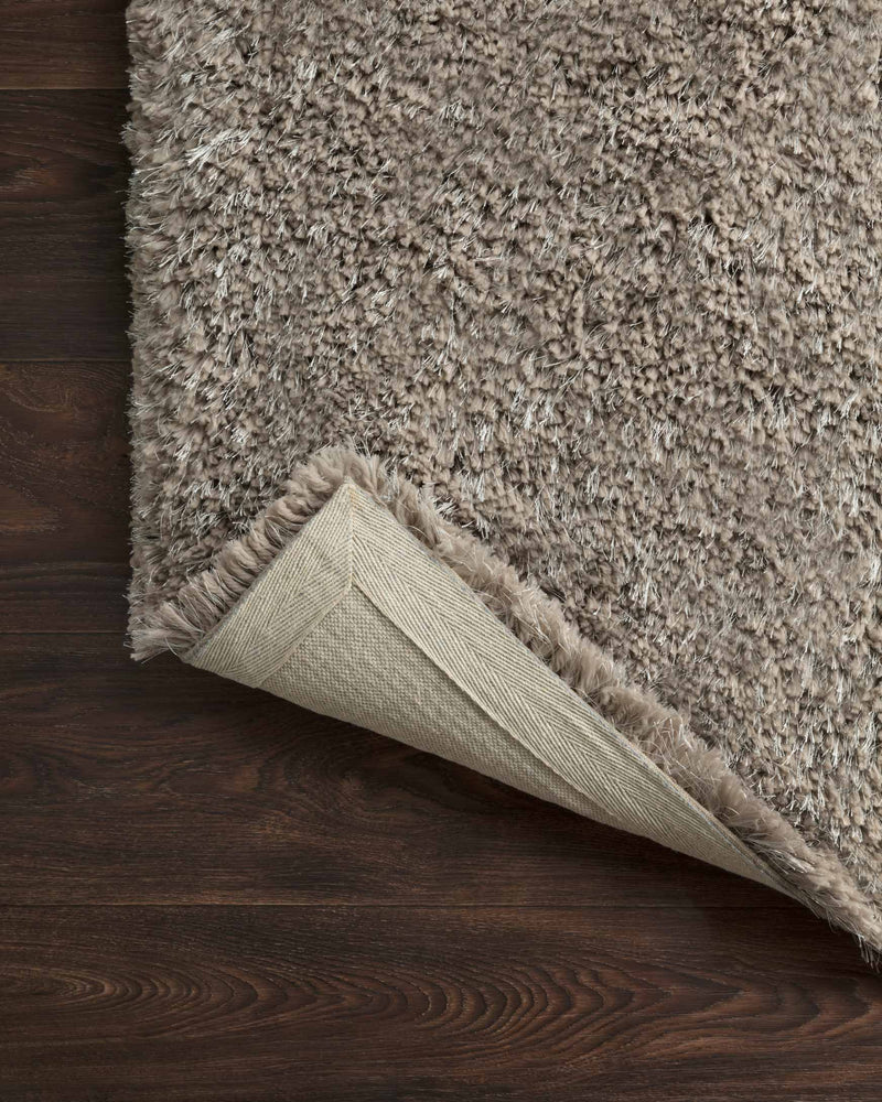 Loloi II Mila Shag Collection - Shags Hand Tufted Rug in Taupe (MIL-01)