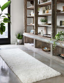 Loloi II Mila Shag Collection - Shags Hand Tufted Rug in White (MIL-01)
