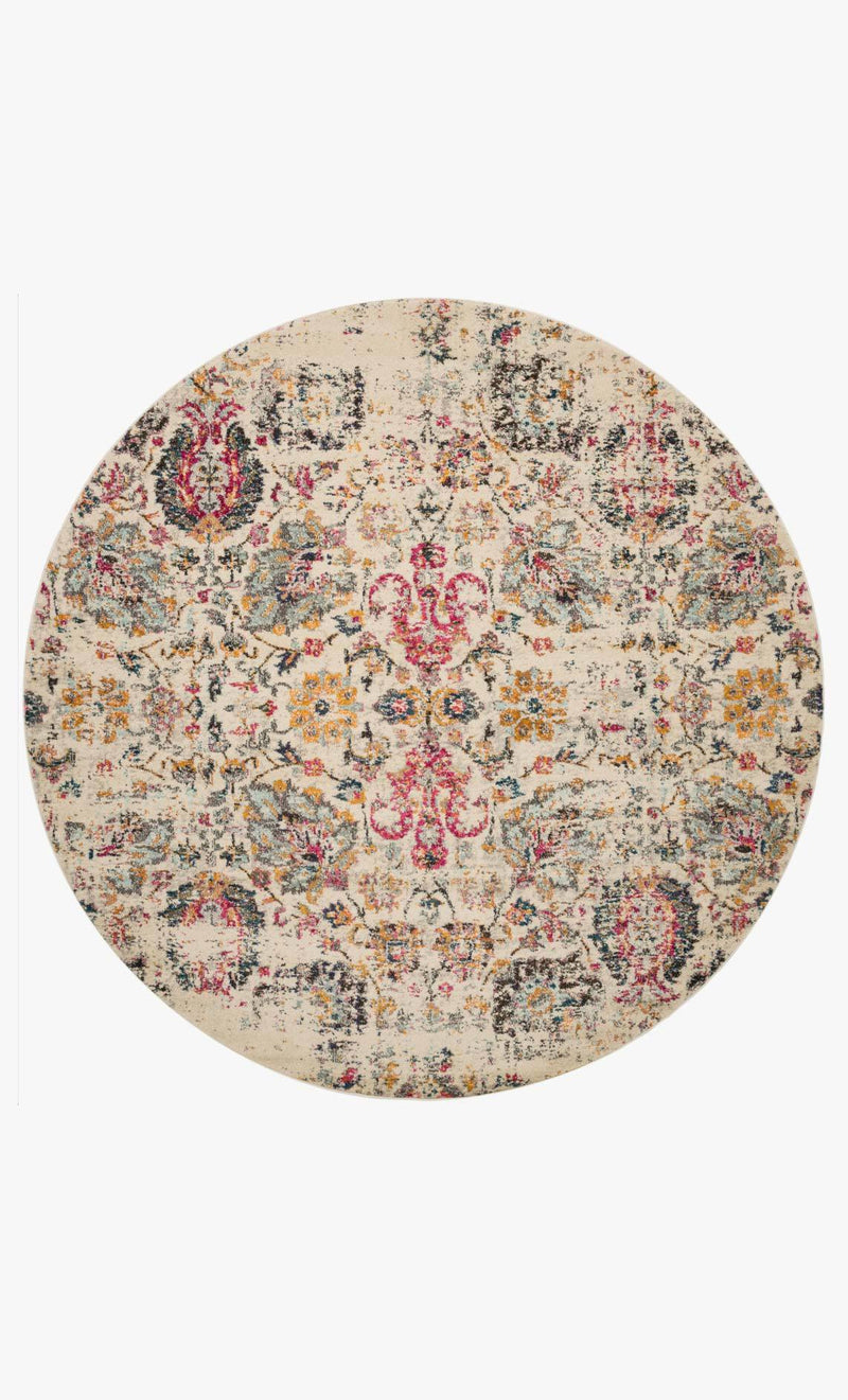 Loloi II Nadia Collection - Transitional Power Loomed Rug in Ivory & Multi (NN-01)