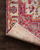 Loloi II Nadia Collection - Transitional Power Loomed Rug in Ivory & Pink (NN-02)