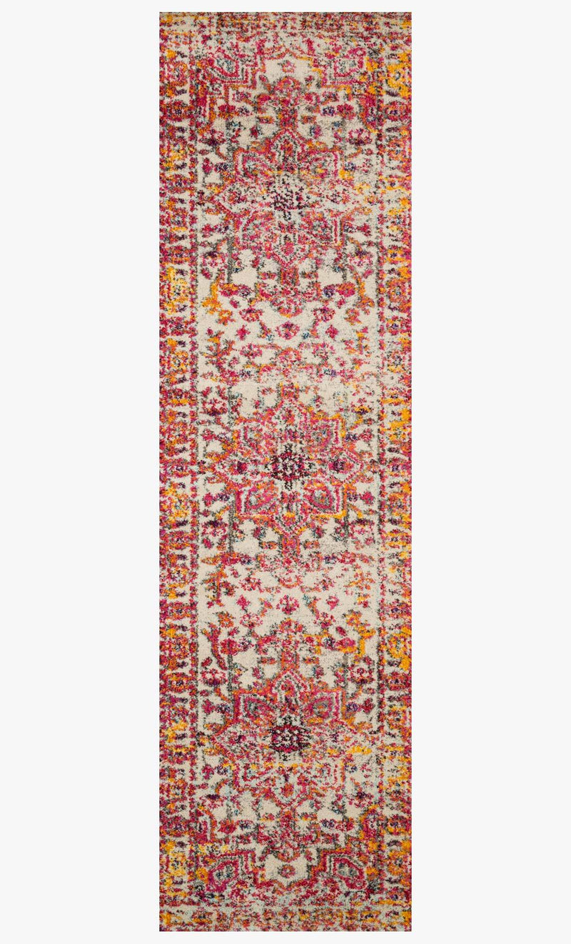 Loloi II Nadia Collection - Transitional Power Loomed Rug in Ivory & Pink (NN-02)