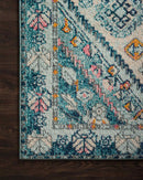 Loloi II Nadia Collection - Transitional Power Loomed Rug in Aqua & Navy (NN-03)