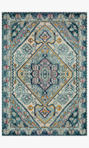 Loloi II Nadia Collection - Transitional Power Loomed Rug in Aqua & Navy (NN-03)