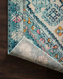 Loloi II Nadia Collection - Transitional Power Loomed Rug in Aqua & Navy (NN-03)