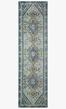 Loloi II Nadia Collection - Transitional Power Loomed Rug in Aqua & Navy (NN-03)