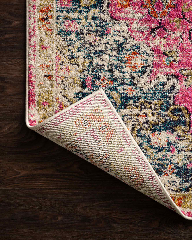 Loloi II Nadia Collection - Transitional Power Loomed Rug in Pink & Midnight (NN-04)