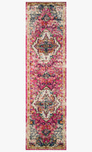 Loloi II Nadia Collection - Transitional Power Loomed Rug in Pink & Midnight (NN-04)