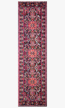 Loloi II Nadia Collection - Transitional Power Loomed Rug in Midnight & Pink (NN-06)