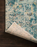 Loloi II Nadia Collection - Transitional Power Loomed Rug in Aqua & Navy (NN-07)