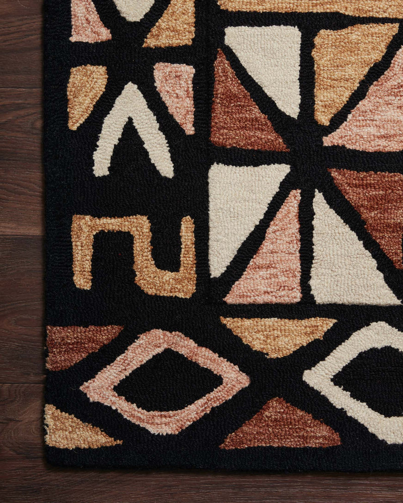 Loloi Nala Collection - Contemporary Hand Tufted Rug in Spice & Black (NAL-05)