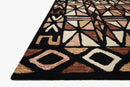 Loloi Nala Collection - Contemporary Hand Tufted Rug in Spice & Black (NAL-05)