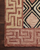 Loloi Nala Collection - Contemporary Hand Tufted Rug in Rose & Black (NAL-06)