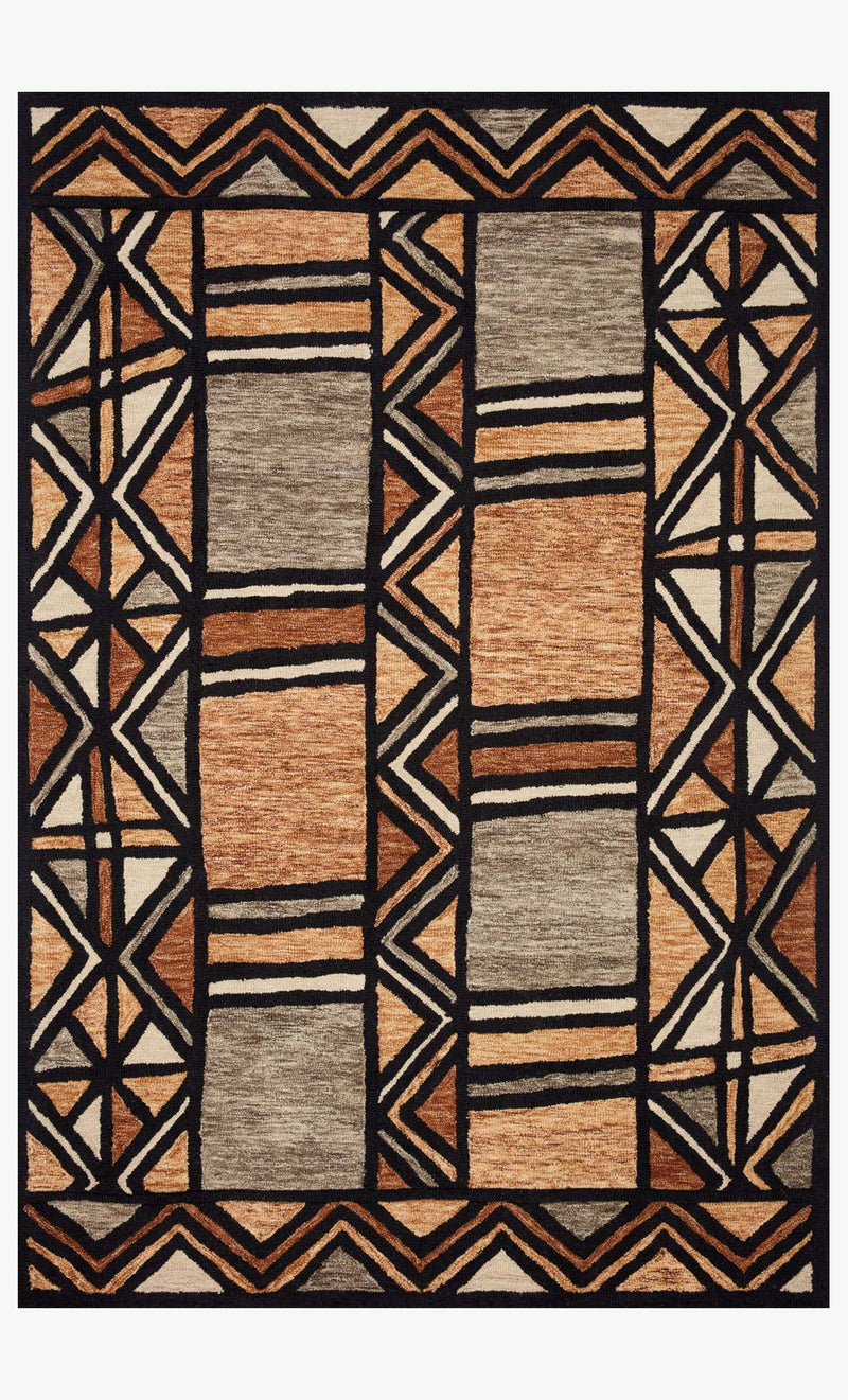 Loloi Nala Collection - Contemporary Hand Tufted Rug in Walnut & Multi (NAL-07)