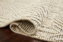 Loloi II Noelle Collection - Contemporary Hand Woven Rug in Ivory & Black (NOE-01)