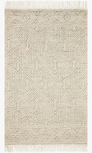 Loloi II Noelle Collection - Contemporary Hand Woven Rug in Ivory & Black (NOE-01)