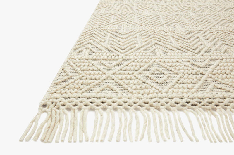 Loloi II Noelle Collection - Contemporary Hand Woven Rug in Ivory & Black (NOE-01)