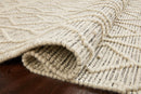 Loloi II Noelle Collection - Contemporary Hand Woven Rug in Ivory & Black (NOE-02)