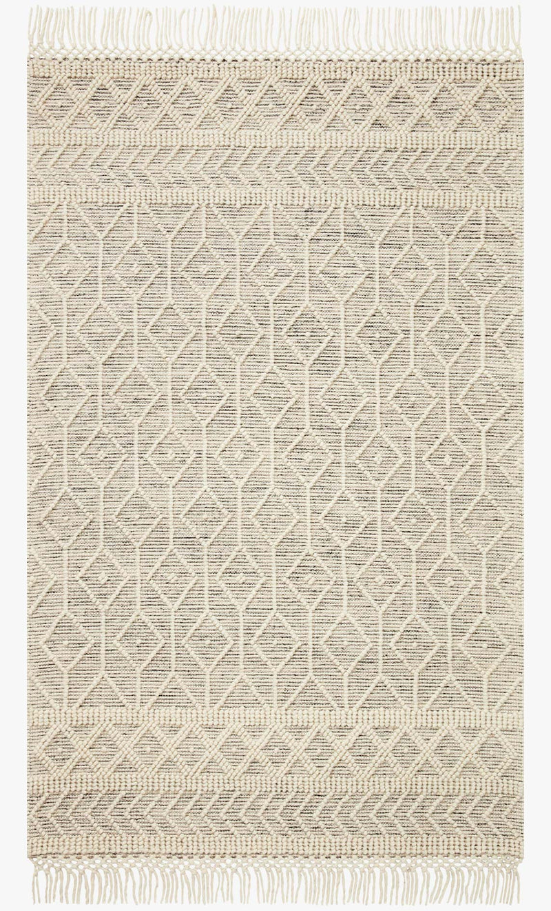 Loloi II Noelle Collection - Contemporary Hand Woven Rug in Ivory & Black (NOE-02)